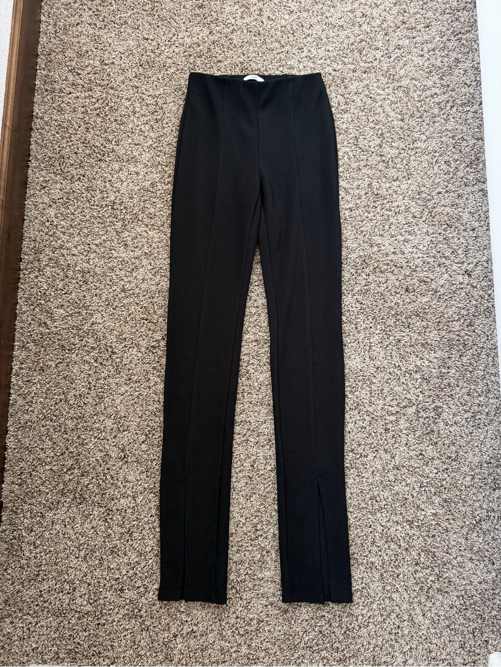 Adika Black High-Rise Skinny Ponte Pants